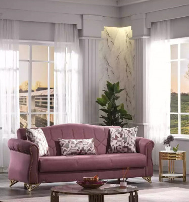 Bank gestoffeerde bank loungesofa bankstel stoffen bank zitmeubel 3-zits