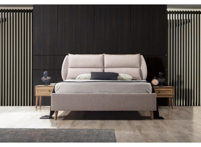Luxe slaapkamerset: bed + 2 nachtkastjes Modern design Elegant Compleet