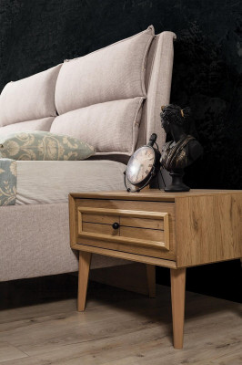 Luxe slaapkamerset: bed + 2 nachtkastjes Modern design Elegant Compleet