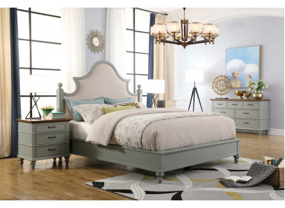 Ontwerp Luxe Slaapkamer Set Bed 2x Nachtkastjes Commode Set Bedden Hotel