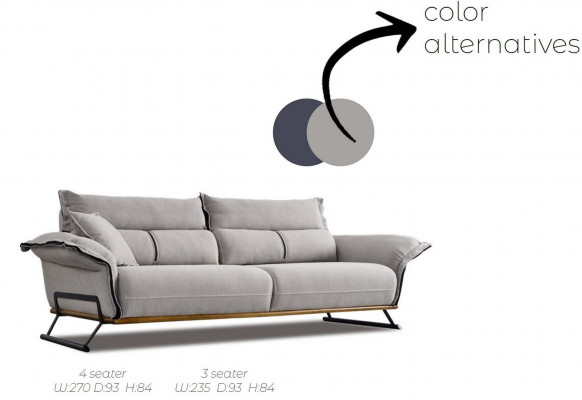 Luxe bankstel in Italiaanse stijl meubels, bankstel set 3-delig.