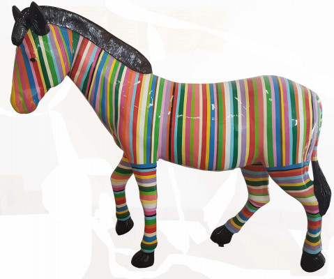 Abstract figuur standbeeld tuinbeelden decoratie standbeelden sculpturen paard deco