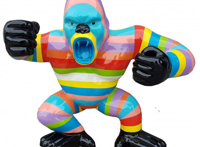 Abstracte figuur standbeeld tuinbeelden Gorilla decoratie beeldhouwwerken nieuw.