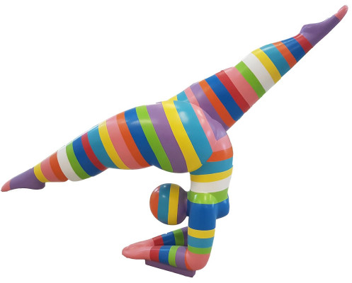Ontwerpfiguren sculpturen moderne abstracte beeldhouwkunst vrouwelijke acrobaat decoratie