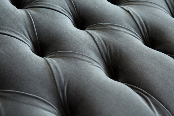 Chesterfield Originele Bankstel Stoffen Banken Grijs 200cm Bank