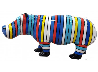 Abstracte figuur standbeeld tuindecoratie beelden sculpturen nijlpaard nieuw.