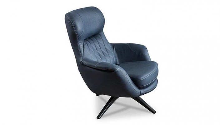 Fauteuil 1-zits Comfortabele moderne stijl halfzacht Blauw Luxueus
