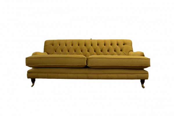 Chesterfield bankstel 3-zits gestoffeerd textiel stof banken Elegante bankstellen