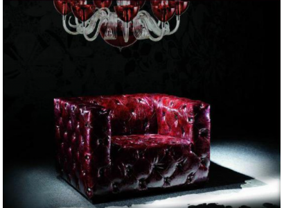 Chesterfield fauteuil leren bank luxestoel Bordeaux clubstoel Nieuw