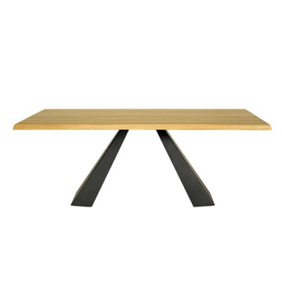 Eettafel van hout, tafels voor woon- en eetkamer, massief hout 240x100cm eettafels massief.
