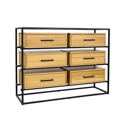 Ontwerp Commode Kast Plank Authentiek Hout Side Low Board