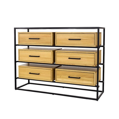 Ontwerp Commode Kast Plank Authentiek Hout Side Low Board