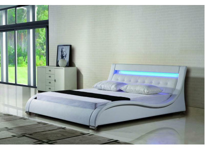 Bedden bedden bekleding dubbel huwelijks hotel luxe leer decoratie moderne designer