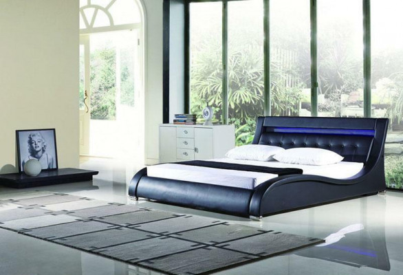 Bedden bedden bekleding dubbel huwelijks hotel luxe leer decoratie moderne designer