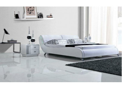 Ontwerper Bed Bedden Huwelijksbed Tweepersoonsbed Slaapkamer Gestoffeerd bed Lederen bed