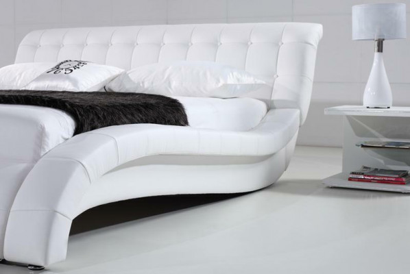 Bedden Bed Bekleding Dubbel Huwelijk Hotel Luxe Leder Moderne Decor Designer