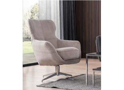 Draaibare fauteuil Relax Club bankstoel Eenpersoonsbank Beklede meubels Beige