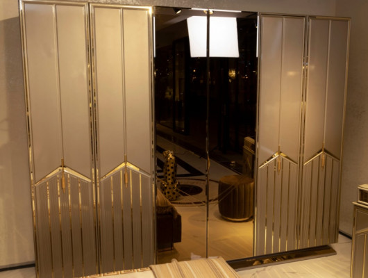 Kledingkast Luxe Kast Meubelen Moderne Slaapkamer Kasten Hout Metaal