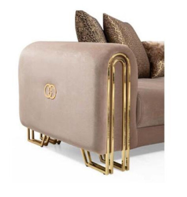 Ontwerper Banken Beklede Bank Sofa's 3-zits Driepersoons Stoffen Bank Woonkamer Nieuw