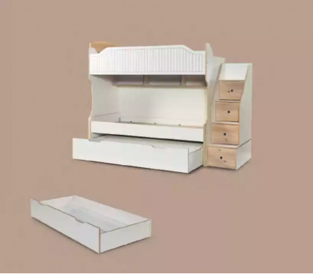 Stapelbed kinderbed hoogslaper stapelbed kinderkamer wit bed