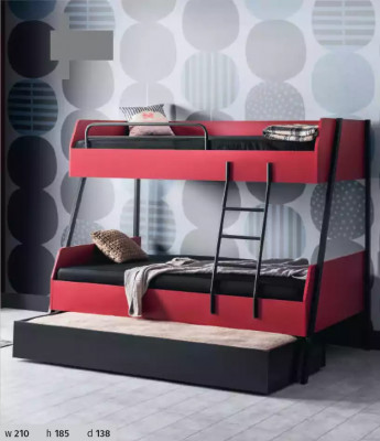 Jongerenbed kinderbed Kids design Modern bed kinderkamer hout bedden