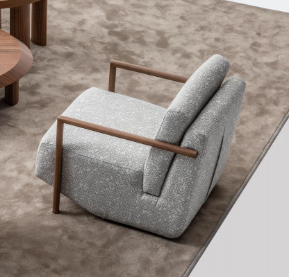 Stoel Grijs Woonkamer Meubels Design Modern Luxe Eenpersoons Club Relax