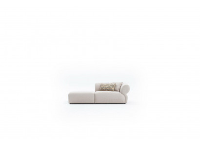 Textielbank 3-zits woonkamer luxe meubeldesign bank beige 215 cm