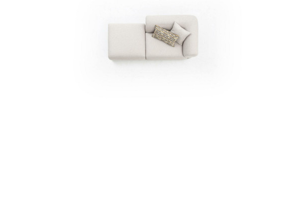 Textielbank 3-zits woonkamer luxe meubeldesign bank beige 215 cm