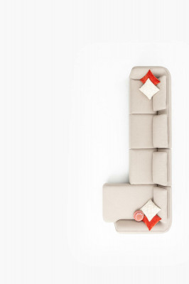 Hoekbank Woonkamer Bank Gestoffeerde Bank Modern Design L-Vorm 420x170cm