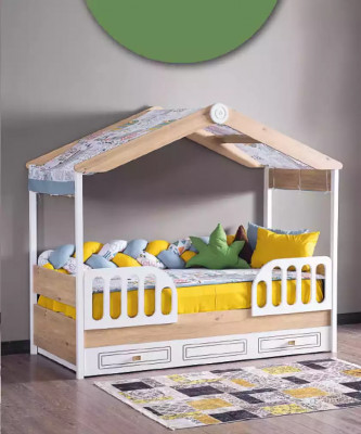 Kinder bedden hout slaapkamer appartement meubels nieuw bed tienerkamer