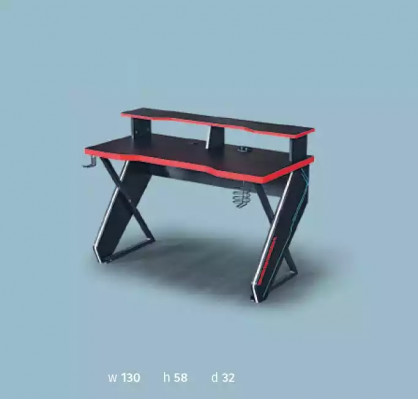 Gamer kinderkamer slaapkamer bed tafel kledingkast 3-delig.