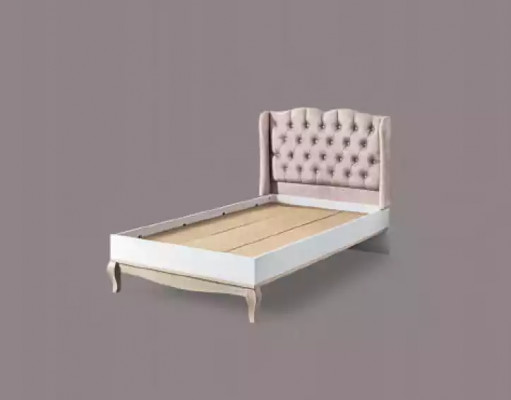 Bettdesign Chesterfield kinderbed houten meubels met zachte bekleding 120x200cm