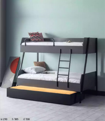 Jongerenbed kinderbed kinderen ontwerp modern bed kinderkamer bedden hout