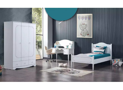 Complete kamer Slaapkamer Meubels Bureau Bed Kast 3-delig.