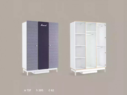 Kinderkamer Slaapkamer Bed Jeugdkamer Tafel Kast Meubels 3-delig.