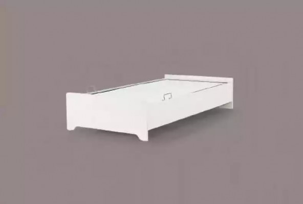 Bed Wit Slaapkamer Kinderkamer Bedden Houten Houten Bed 100x200cm