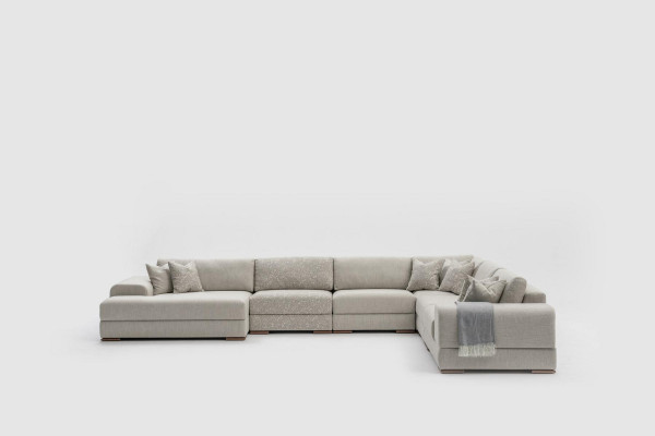 Eckbank U-vorm Woonkamer Bankstel Bank Ontwerp Moderne Meubels 150x425x320