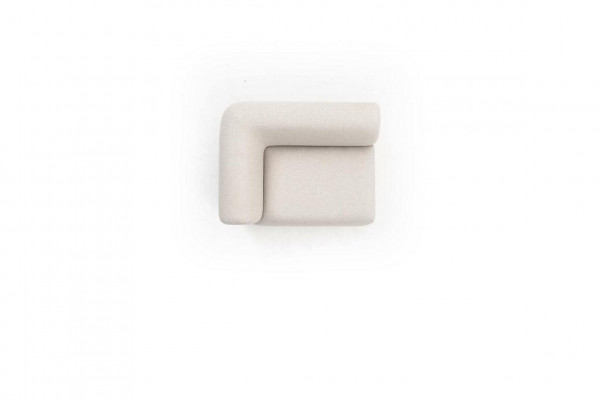 Hoekbank hoekbank bekleding meubel hoekgroep bankstel L-vorm 2x fauteuil