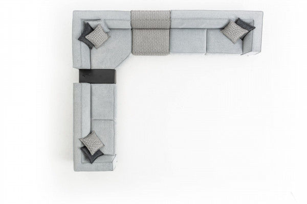 Hoekbank Stof Modern Design Gestoffeerde Bank 430x375cm Bank L-vorm Bankstellen