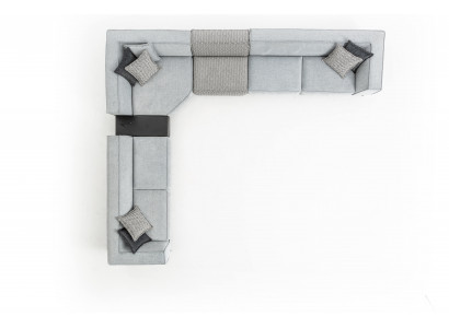 Hoekbank Stof Modern Design Gestoffeerde Bank 430x375cm Bank L-vorm Bankstellen