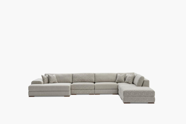 Hoekbank woonlandschap stof Big Sofa bank U-vorm gestoffeerde bank 150x425x290