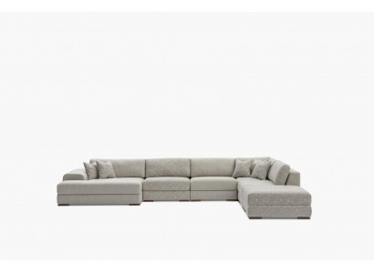 Hoekbank woonlandschap stof Big Sofa bank U-vorm gestoffeerde bank 150x425x290