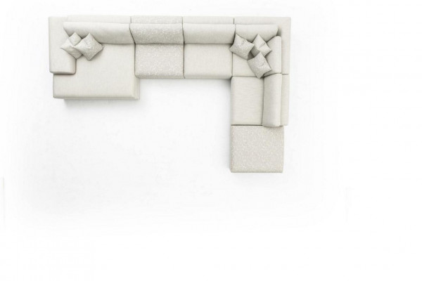Hoekbank woonlandschap stof Big Sofa bank U-vorm gestoffeerde bank 150x425x290