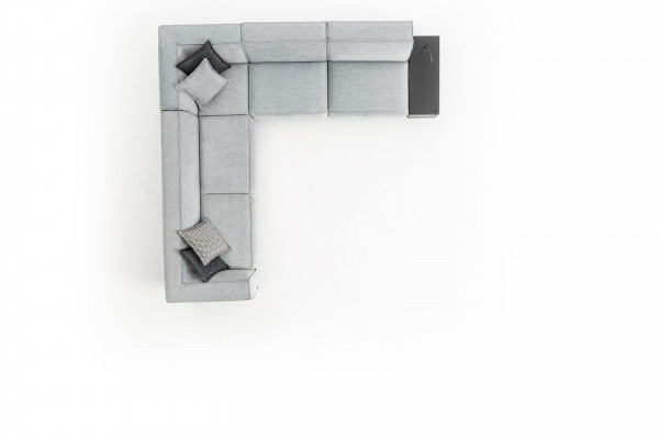 Eckbank L-vorm Bank Bankweefsel Textiel Luxe Woonkamermeubels Hoekbank