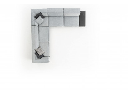 Eckbank L-vorm Bank Bankweefsel Textiel Luxe Woonkamermeubels Hoekbank