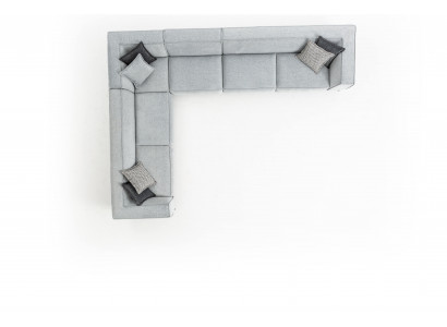 Hoekbank L-vorm bank woonkamer ontwerp 400x310 bank doek textiel