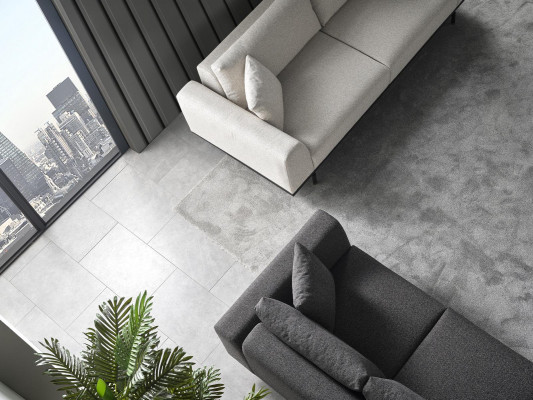 Driepersoons bank 3-zits banken Modern Wit Design Stof Polyester Nieuw