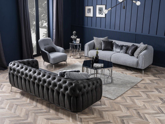 Dries zitsbank 3-zitsbanken Zithoes grijs Woonkamer Modern Luxe