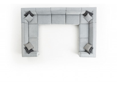 Sofa's U-vorm gestoffeerde bank Moderne woonkamerbank Bank design textiel