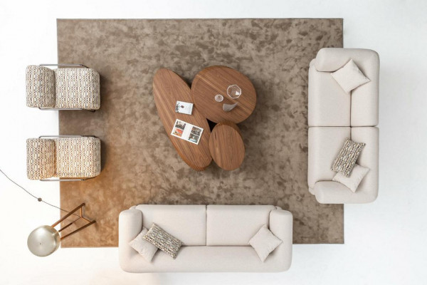 Sofaset 6-delig. Woonlandschap Zits-Loungebed Woonkamerset Modern Design